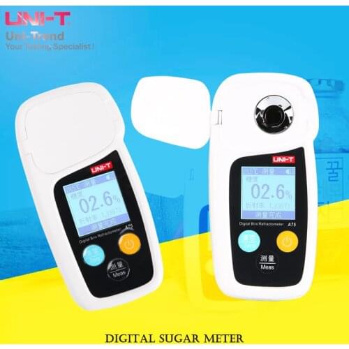 UNI-T A75 digital display sugar meter; fruit / milk / beverage / vegetable sugar tester sweetness tester
