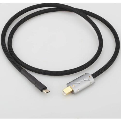 Viborg USB Type C Cable HiFi USB B To C Audio Data Cable For DAC Mobile Tablet