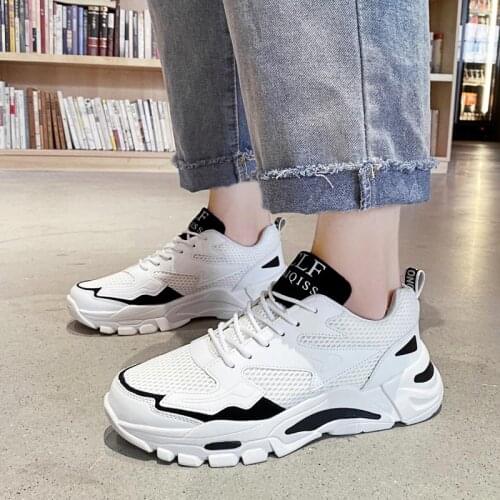 Large Size Summer Rubber Sole Men Sport Shoes Women Sports Shoes for Boy Running Shoes Man White Fitness Sneakeres Child D-802