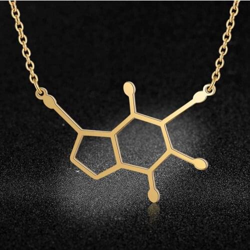100% Stainless Steel Dopamine Fashion Necklace for Women Unique Design Pendant Necklaces Special Gift Female Trendy Jewelry