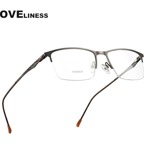 Titanium Alloy optical glasses frame eyeglasses men Ultralight Screwless eyewear prescription myopia eye glasses frames 2020