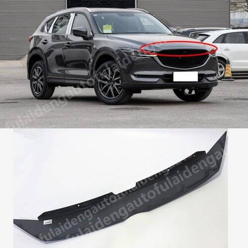 For Mazda CX-5 CX5 2017-2018 Unpainted Car Front Upper Grille Protector Frame Trim Replacement Auto accessories