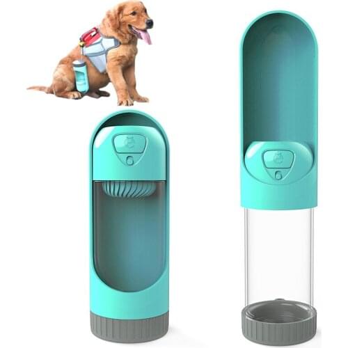 Pet Dog Water Bottle With Filter Pet Dog Cat Outdoor Portable Drinking Water Feeder Bowl Cup Kettle Pets Walking Travel Drinker