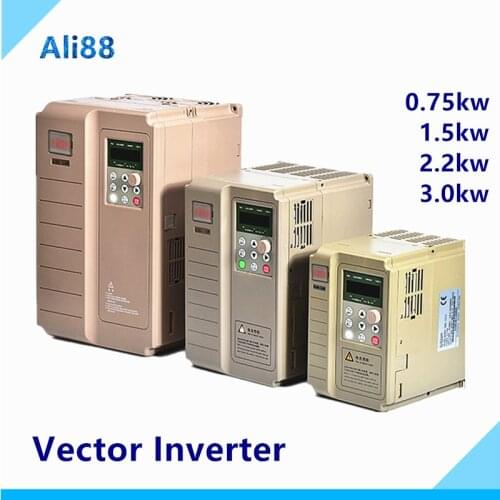 Free Shipping!380v 220v 1.5kw vector Inveter 2.2kw VFD Frequency Converter Variable Frequency Drive Motor Speed Control