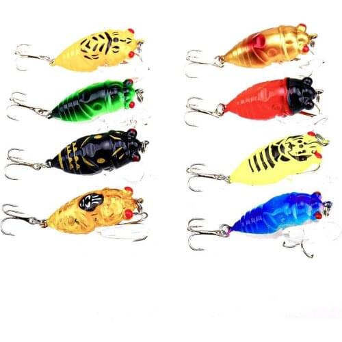 4cm 6.4g Fishing Lure Bionic Attractive Lightweight Insect Top Water Crank Artificial Bait Fake Lure for Angling