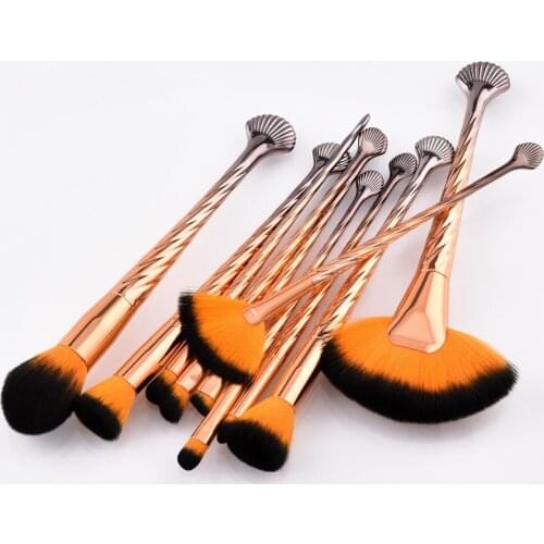 Synthetic Makeup Brushes Eyeshadow Foundation Contour Blush Powder Blending Highlighter Brush Set Beauty Cosmetic Makeup Tools