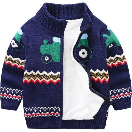 Boys' sweaters childrens cartoon sweaters are thick