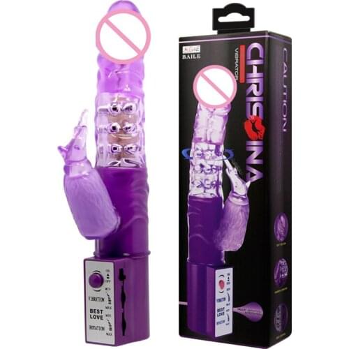 Rotational Double Vibrator for Women Vagina Dildos G Spots Ribbit Vibrator Masturbator Famale Massager Erotic Sex Toys for Adult