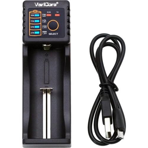 VariCore U4 Battery Charger, Charging 18650 26650 18350 10440 26500 Lithium Iron 3.2V 1.2V 3.7V NiMH AA AAA SC / S Charger