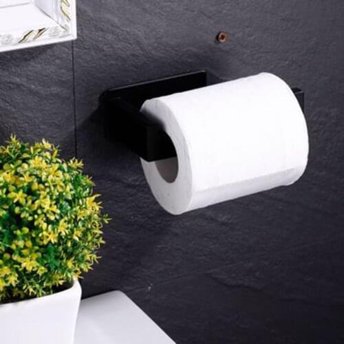 1PCS Self Adhesive Stainless Steel Kitchen Tissue Hanging Holder Bathroom Toilet Roll Paper Holder Towel Rack Cabinet Door Hook