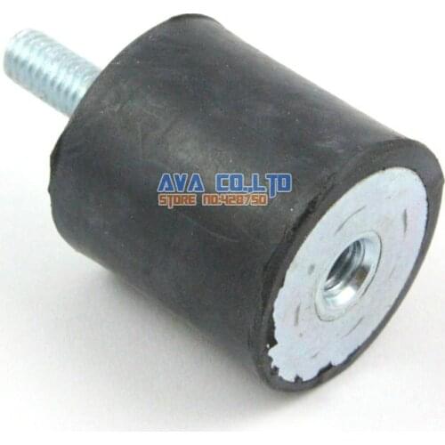 5 Pieces 25*25mm Body M6*17mm Male Female Rubber Anti Vibration Mount Bobbin Isolator