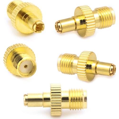 5Pcs/Set SMA Female To TS9 Male RF Connector Coaxial Adapter Straight Gold Plated