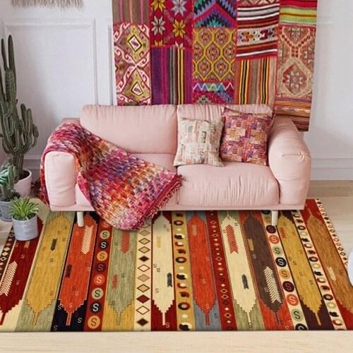 Africa Indian Mixed Colour Geometric Design Carpets Rugs For Home Living Room Bedroom Kitchen Bedside Pad teppich vloerkleed