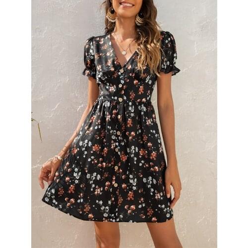 ATUENDO Black Summer Dresses
