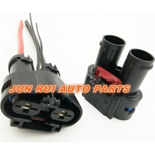 Car Electric fan radiator plug connector with wire for Volkswagen Touareg For Audi OEM No 7H 4 906 234