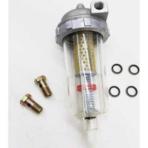 Free shipping for Komatsu excavator PC130 / 200 / 220 / 270 / 300 / 360-7 rod 7 oil water separator assembly filter element