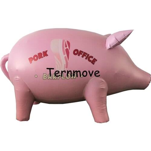 Big pvc inflatable pink pig inflatable pig balloon for decoration toys animal mascot for parade events decoration