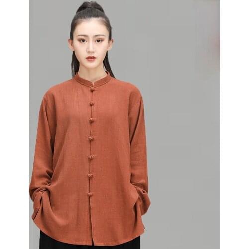 Catazer Summer Tai Chi Uniform Kung Fu Uniform Traditional Chinese Clothing for Women Uniform Tang Suit Costume Show