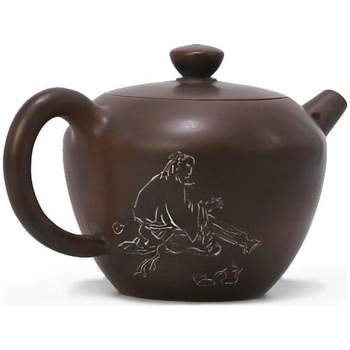 BOERNA 170ml Kettle Authentic Nixing Clay Teapot Chinese Kung Fu Teaset Raw Ore Nixing Pot Art Drinkware Kettle Send Friends