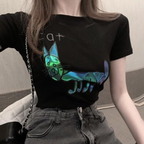 Cheap wholesale 2021 spring summer autumn new fashion casual woman t-shirt lady beautiful nice women Tops female Ay0227