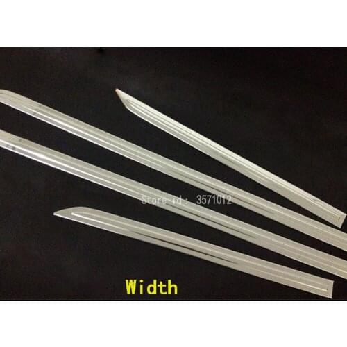 For Peugeot 301 2014 2015 2016 2017 car detector stainless steel Side Door Body trim frame stick Strip Streamer Molding 4pcs