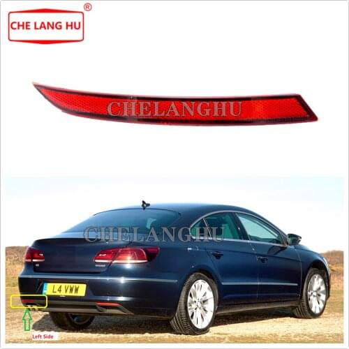 For VW Passat CC 2012 2013 2014 2015 2016 2017 Car-styling Left Red Rear Bumper Reflector Tail Light Bars Brake Parking Warning