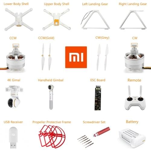 Original Xiaomi Mi Drone 4K 1080P Version RC FPV Quadcopter Spare parts 17.4V 5100mAh Lipo Battery for Camera Drones Accessorie