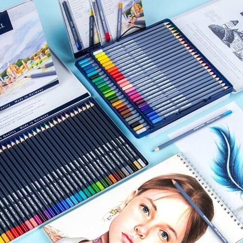 FABER-CASTELL Water-soluble / Oily Colored Pencil 12/24/36/48 Color Lead Professional Hand-painted Painting Tools Art Supplies