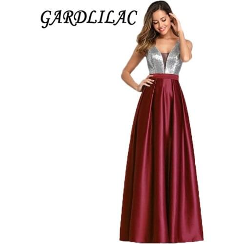 Женские атласные платья Gardlilac China At AliExpress