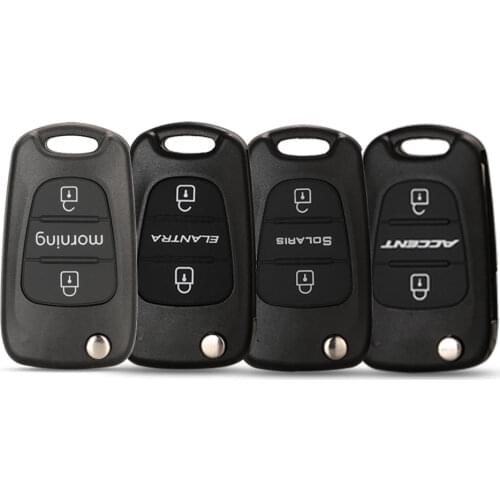 Kutery Folding Remote Car Key Shell For Kia sprotage Rio Soul For Hyundai I30 IX35 Elantra Tucson Sonata 3 Buttons Key Case Fob
