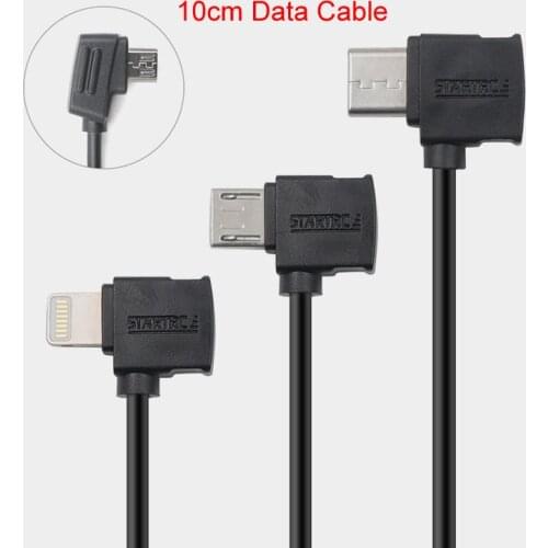 Micro USB to Lightning Type-C Data Cable Line For DJI SPARK/MAVIC 2 pro ZOOM Transmitter Connect iPhone iPad Samsung Tablet IOS