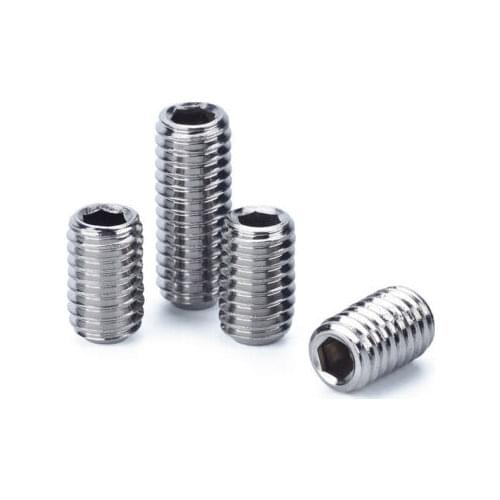 M7 M8 M10 Stainless steel fine thread set screws allen grub bolts concave end screw 1.0mm pitch 8mm-30mm Length
