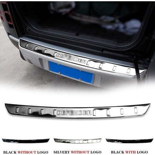 Stainless Steel Car External Rear Guard Bumper Protector Trim Cover car For land rover defend 2020