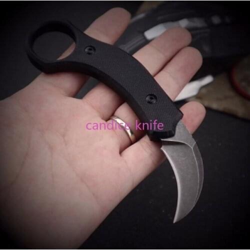 Bomber Karambit Claw 440C Fixed Blade G10 Handle Tactical Self Defense Knife Camping Hunting Survival Knives Edc Multi Tool