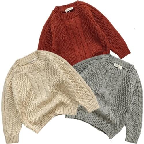 Autumn Baby Boys Girls Sweaters Kids Sweaters Winter Boys Knit Sweater 1-7Yrs Girls Sweater Toddler Girls Winter Clothes Boys