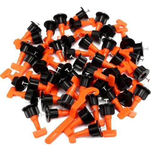 Plastic Ceramic Leveler Tools T Shaped Leveling System 50Pcs /Kits For Tiles Reusable T Leveling Locator System Tile Spacers
