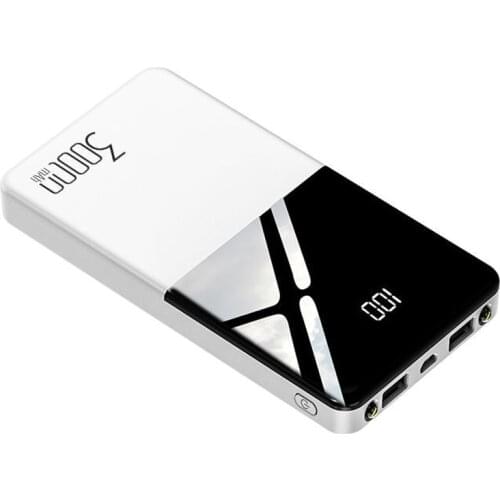 30000mAh Powerbank For iPhone 11 pro Max Xiaomi Power Bank Portable Charger Dual USB Ports External Battery Mobile Poverbank