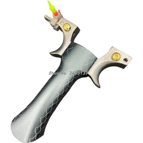 Greedy Legend 2020 Journey Titanium Flat Skin Slingshot Precision Fast Press Stainless Steel Outdoor Bullet Racing