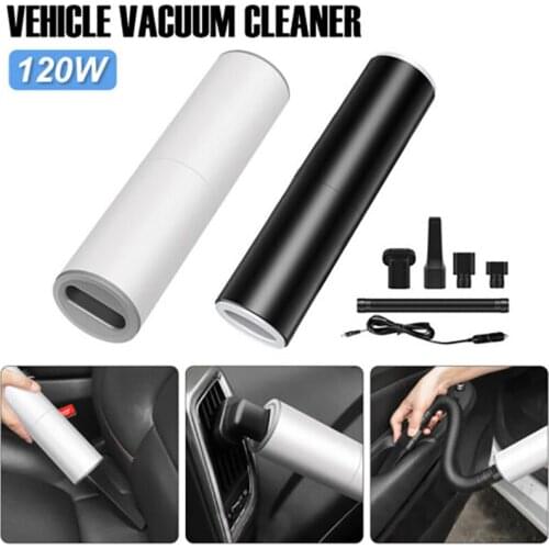 Handheld Vacuum Powerful Cyclone Suction 120W Car Charger Plug-in Vacuum Cleaner Auto Portable for Car Home Pet Hair