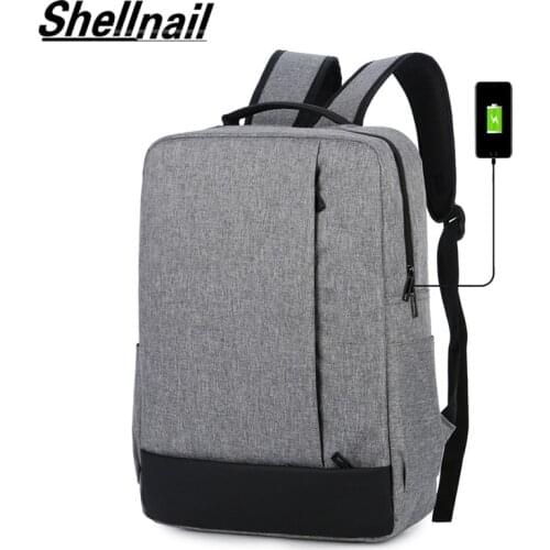 Shellnail Laptop Backpack Mens Male Backpacks Business Notebook Mochila Waterproof Back Pack Bags Travel Bagpack