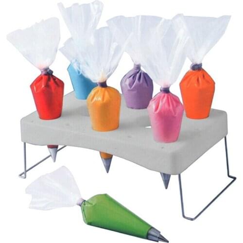 Folding Cake Piping Bag Rack Pastry Bag Stand Piping Bag Holder Cream Work Table Holder Cake Decor Tool Storage for Cream Pastry