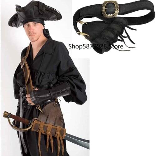 Medieval Belt Sword Holder Leather Sheath Scabbard Frog Men Larp Knight Weapon Costume Larp Accessory Rapier Ring Waist Holster