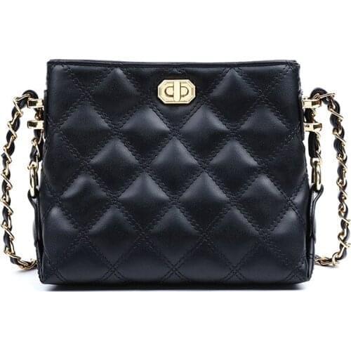 Chain Bags Design Shoulder Bag Genuine Leather Women Bag New Leather Messenger Bags Underarm