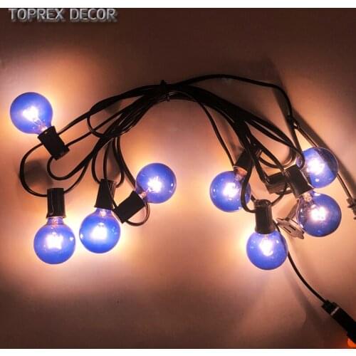 Toprex 3.5m G40 festoon light backyard decoration christmas tree light decor hallowen light ballsdiwali decorations
