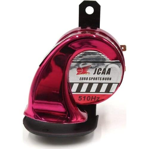 Uxcell Red DC 12V 510Hz Loud Snail Shaped Waterproof Electric Air Horn for Motorcycle Scooter