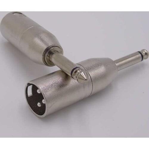 High quality 3Pin XLR male to 6.35 mono Audio Microphone Mic Adapter Connector xlr male to 6.35 male audio adapter