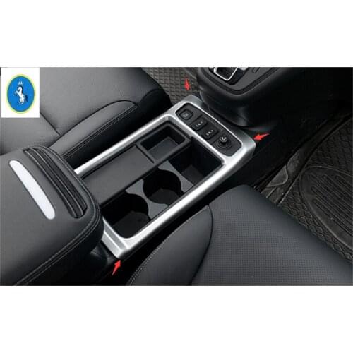 Yimaautotrims Fit For Honda CRV CR-V 2015 2016 ABS Console Middle Water Cup Holder Decoration Strip Cover Trim 1 Pcs