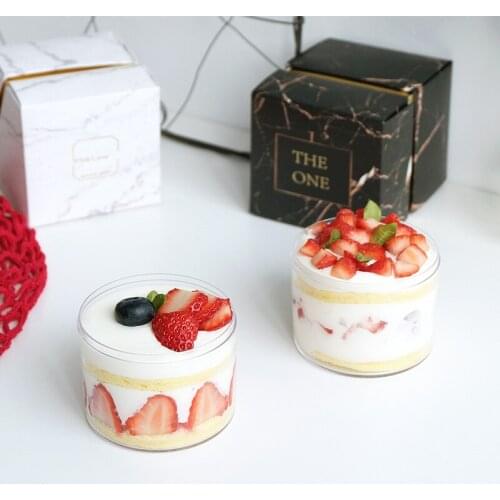 10pcs High quality net red mousse dessert cups small cake transparent cheesecake ice cream pudding yogurt jar baking package box