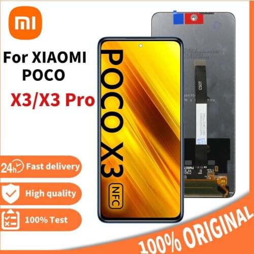 100% Tested Original LCD For Xiaomi Poco X3 LCD Touch Screen Digitizer For Xiaomi Poco X3 NFC lcd Display M2007J20CG LCD