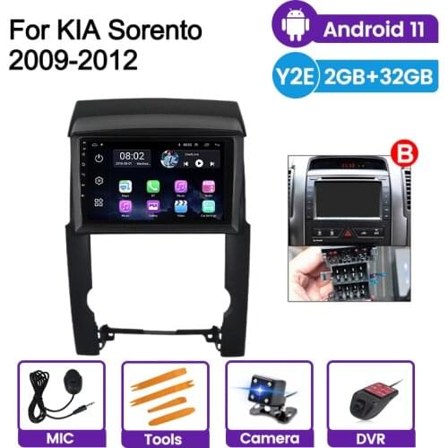 2G+32G Android 11 Car Gps Multimedia Player For Kia Sorento 2009 2010 2011 2012 Auto Radio 4core 2.5D Wifi Swc Headunit Carplay